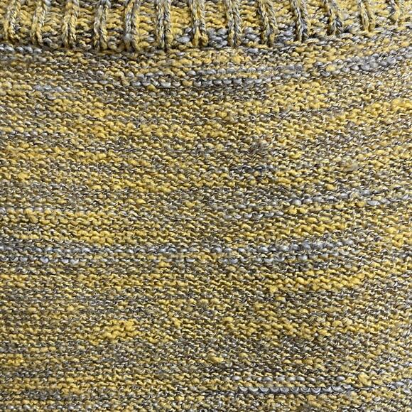 FREE PEOPLE In My Pocket Slub Knit Marled Sweater S Yellow Gray‎ Boxy Fit-Cozy - Picture 3 of 11